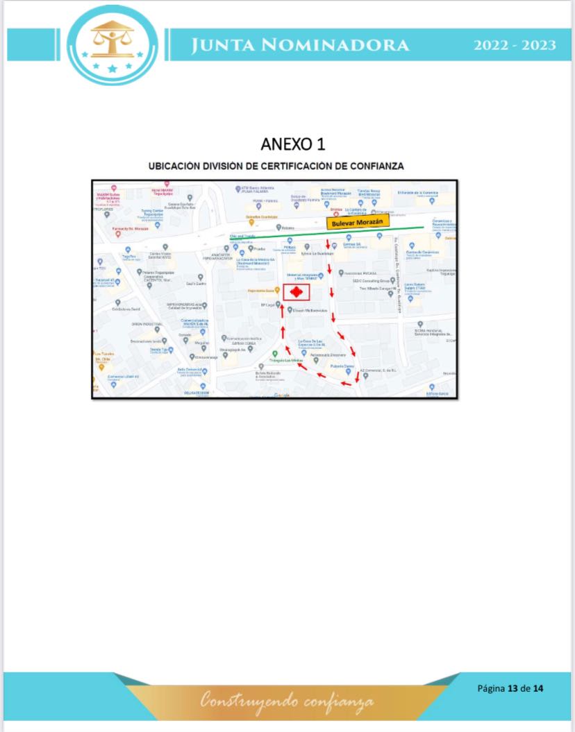 Horarios de entrevistas y de investigación socio-económicas 